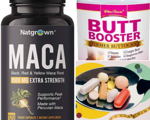 Amazo maca root supplement cover photo collage