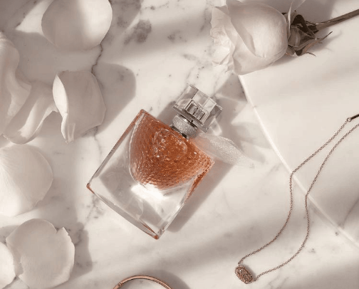 Perfumes and fragrances cover photo collage