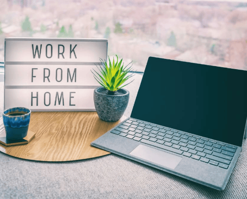 Work from home essentials 💻 cover photo collage