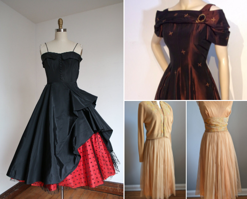 1950s Cocktail Dresses cover photo collage