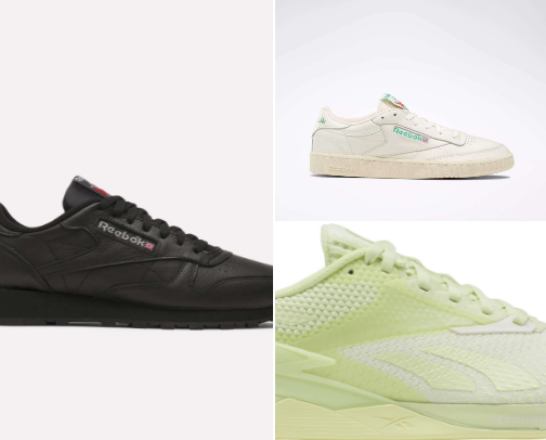 Reebok Sneakers great colors and many styles. cover photo collage