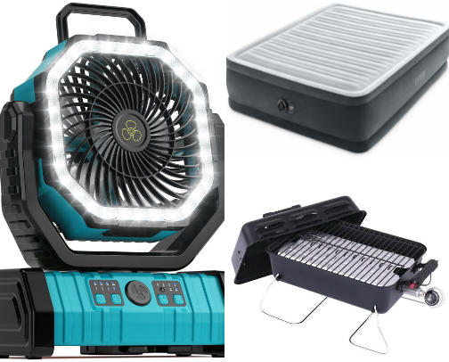 Camping gear you won’t find me without cover photo collage
