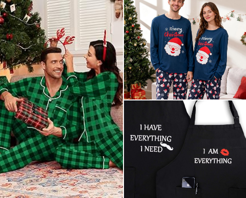 Homespun Christmas Couples Gifts cover photo collage