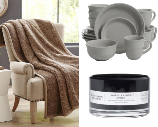 Cozy Home Essentials from Walmart cover photo collage