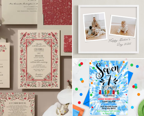 Minted cover photo collage