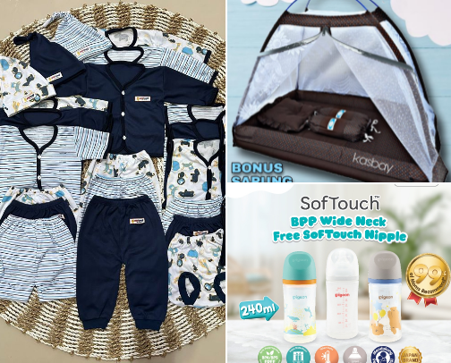 New Born Baby Supplies cover photo collage