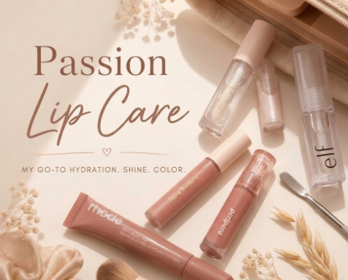 Passion for lip care cover photo collage