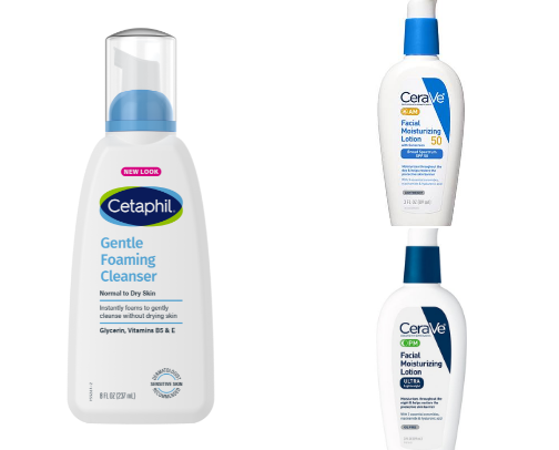 skincare (while saving) cover photo collage
