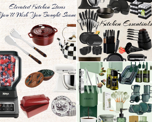 Elevated Kitchen Items You'll Wish You Bought Sooner cover photo collage