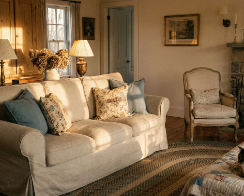 Cozy Cottage Home Decor Finds cover photo collage
