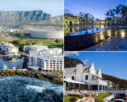 Top 5 Hotels with a View in Cape Town” cover photo collage
