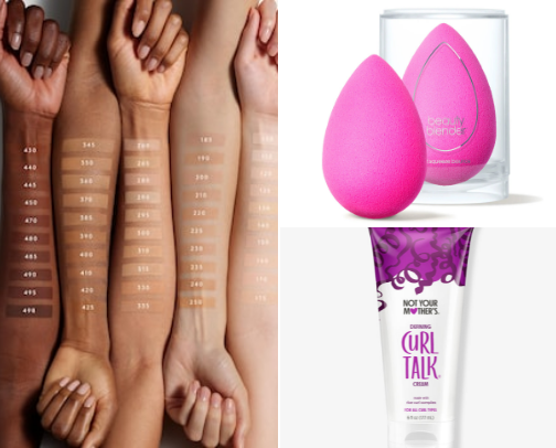 Makeup and hair cover photo collage