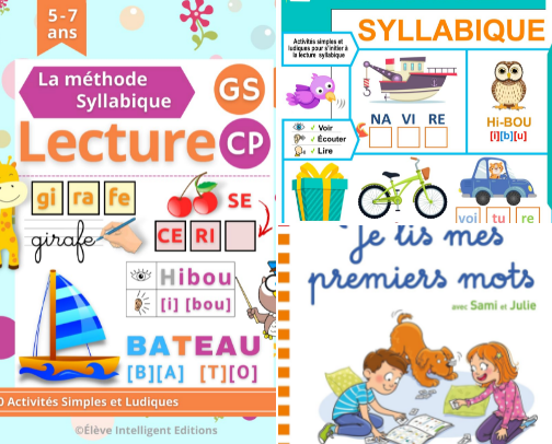LIVRES D’ACTIVITÉS ET D’APPRENTISSAGE 4 à 6 ans cover photo collage
