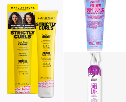 My favorite products for curly hair! cover photo collage