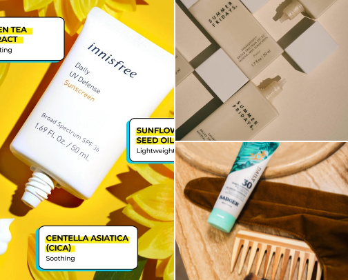 SPF for all skin cover photo collage