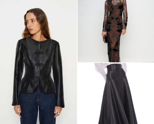 Dark romantic winter gothic outfits cover photo collage