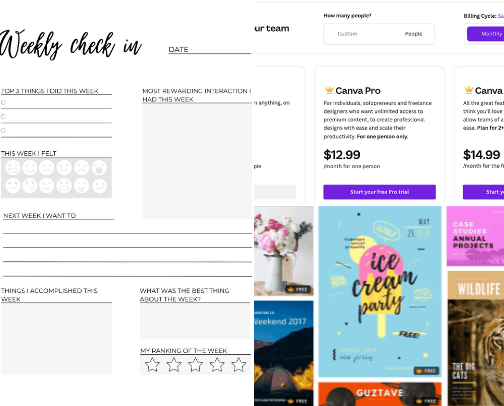 Canva templates cover photo collage