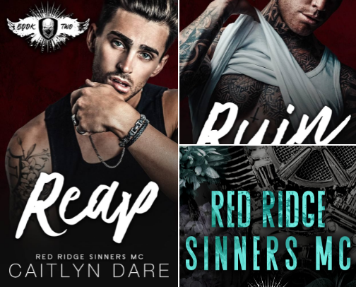 Read Online - Reap: A Dark MC Romance (Red Ridge Sinners MC Book 2) companions cover photo collage
