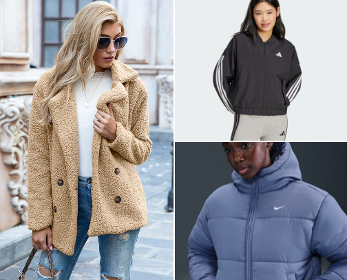 Warm & Cozy Jackets for Women 🧥 cover photo collage