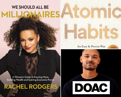 Books & Podcasts That Changed How I Think About Money & Work cover photo collage