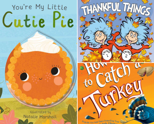 My Toddlers Thanksgiving Bookshelf cover photo collage
