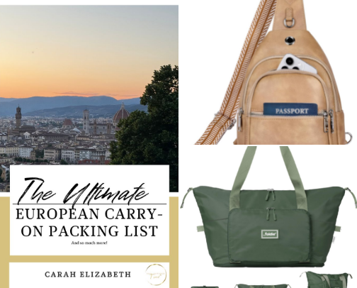 Carry-on Travel Essentials cover photo collage