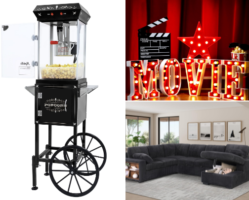 “The Ultimate At-Home Theater Setup 🎬 | Movie Night Goals” cover photo collage
