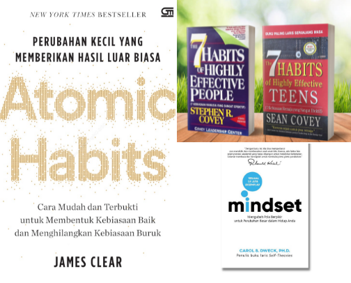 Buku Self-Improvement yang Wajib Dibaca untuk Mengubah Hidupmu cover photo collage