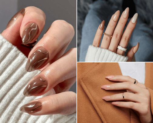 Press On Nails for Fall cover photo collage