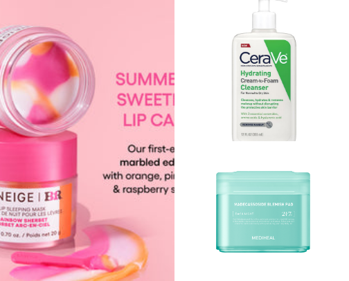 My favorite beauty recs cover photo collage