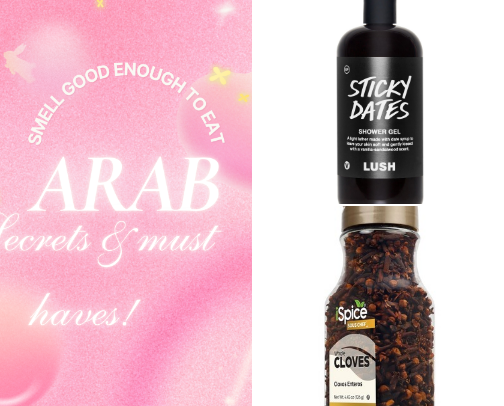 What you need to smell good from a certified Arab baddie 🐰🪻 cover photo collage