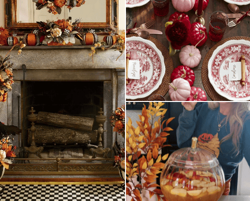 Trendy Holiday Decor cover photo collage