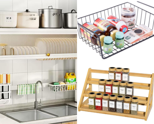 The Best Vertical Kitchen Storage Under $30 on Amazon (Small Apartment Must-Haves) cover photo collage