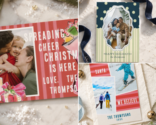 Christmas cards that POP ✨💗🌲 cover photo collage
