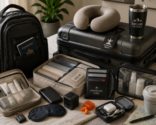 Travel Essentials cover photo collage