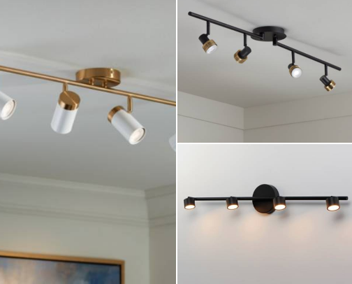 Spotlight Your Style: Track Lighting on Sale at Lamps Plus! cover photo collage