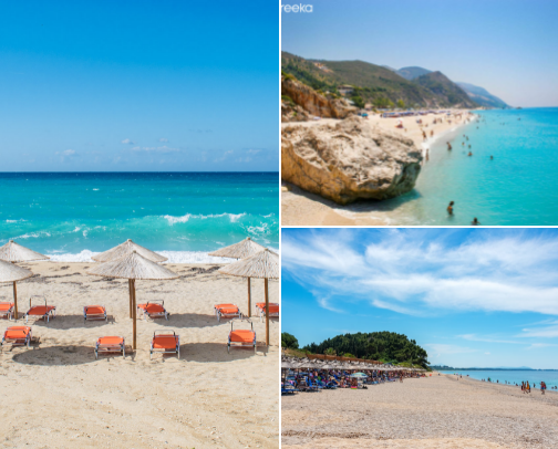 Ionian riviera, Greece, beaches and restaurants you shouldn't miss ☀️ cover photo collage