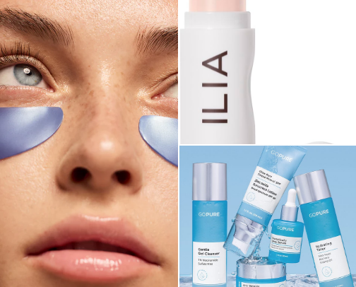 Favorite skin care products cover photo collage