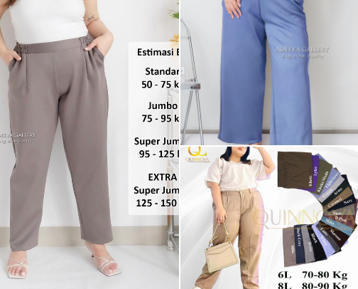 BIG SIZE PANTS FOR WOMAN cover photo collage