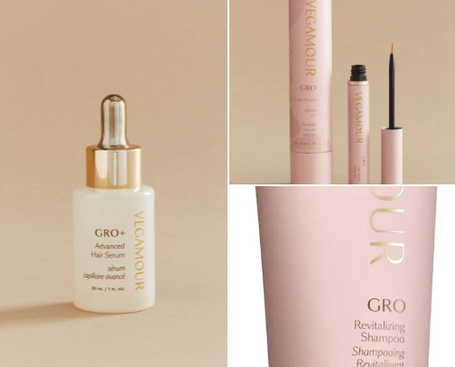 Hair growth products cover photo collage