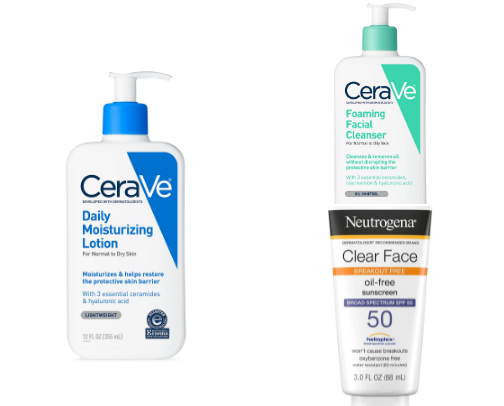Acne-Prone Skin Must-Haves ✨ cover photo collage