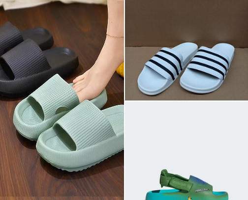 Slippers cover photo collage