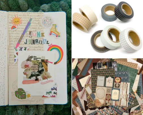 📓 junk journal necessities cover photo collage