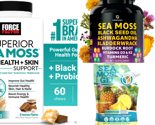 Sea Moss cover photo collage