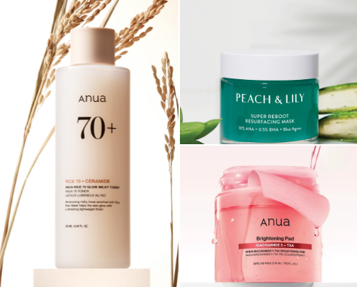 Korean/gentle face products for beginners/acne prone skin! cover photo collage