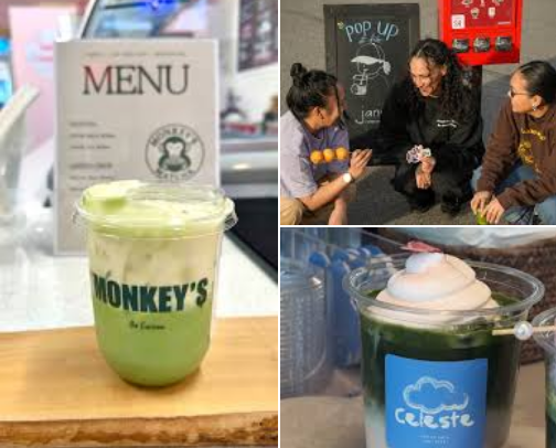 Matcha my vibe 🍵 cover photo collage