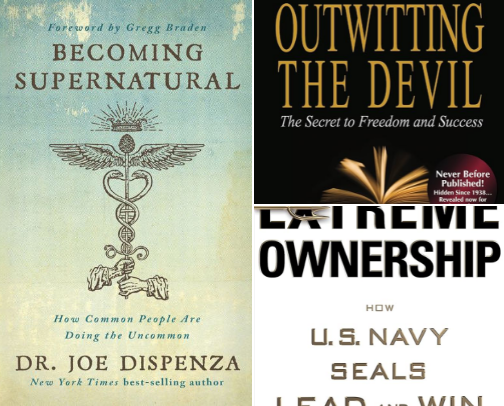 Must Have Books if You Want to Level Up Physically, Mentally, Spiritually, and Financially cover photo collage