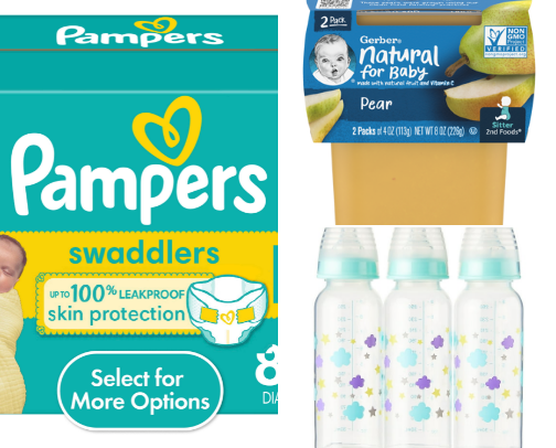 Baby supplies cover photo collage