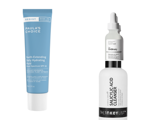 acne prone oily skin recommendations cover photo collage