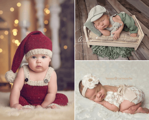What to Wear for the Newborn Photoshoot? A list of Modern and cute Baby Outfit Trends! cover photo collage